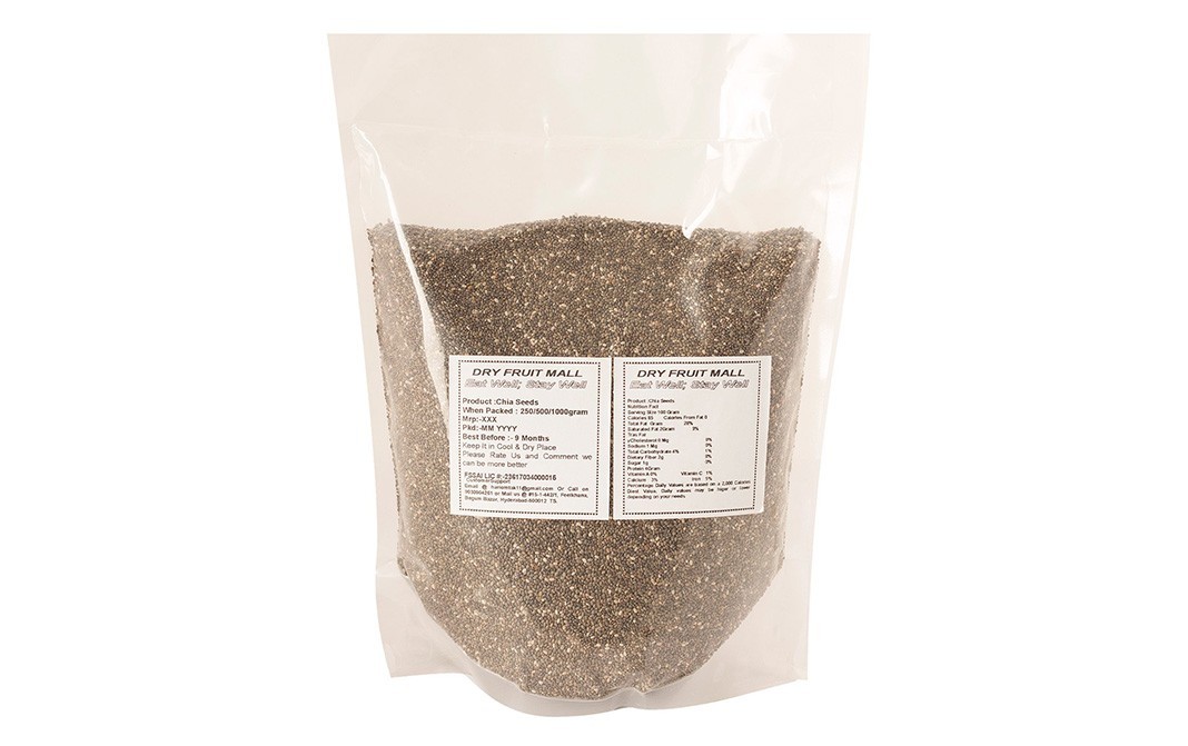 Sainik's Dry Fruit Mall Premium Organic Chia Seeds   Pack  1 kilogram